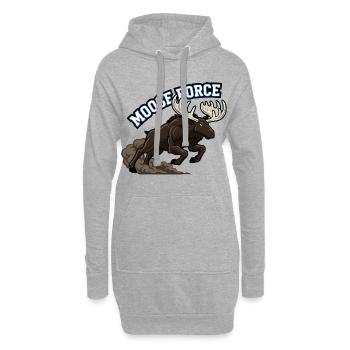 Moose Force Wildelch-Power - Hoodie-Kleid - Grau meliert - Vorne