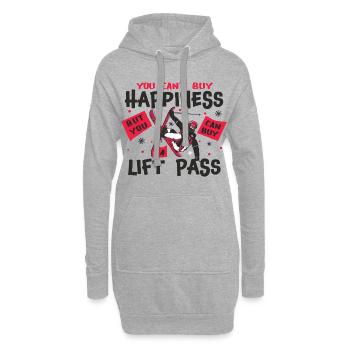 Ski Freeski Happy - Sweat-shirt à capuche long Femme - gris chiné - Devant