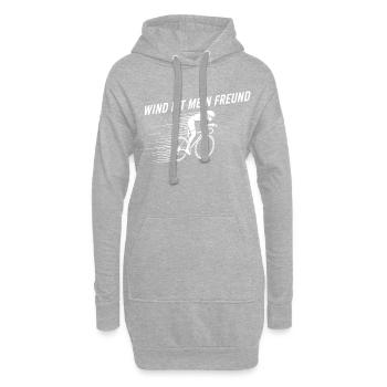 Vélo de route Vélo Vélo Sport Vélo VTT - Sweat-shirt à capuche long Femme - gris chiné - Devant