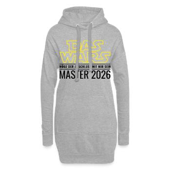 Master 2026 Das wars Möge Abschluss mit mir sein - Hoodie-Kleid - Grau meliert - Vorne