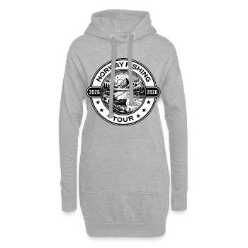 Norwegen Angeltour 2026 - Hoodie-Kleid - Grau meliert - Vorne