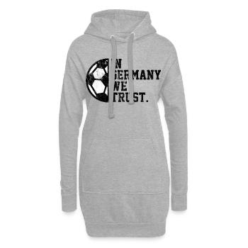In Germany we Trust - Hoodie-Kleid - Grau meliert - Vorne