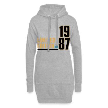 41e anniversaire Vintage 1985 Limited - Sweat-shirt à capuche long Femme - gris chiné - Devant