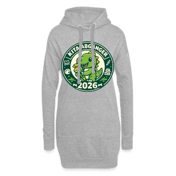 Kita Absolvent 2026 Kinder Lustig - Sweat-shirt à capuche long Femme - gris chiné - Devant