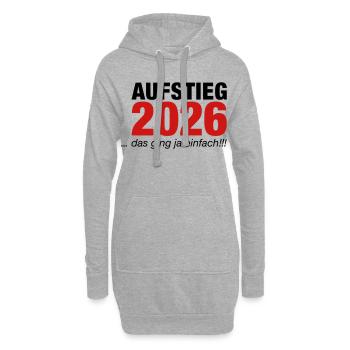 Promu Promotion 2026 - Sweat-shirt à capuche long Femme - gris chiné - Devant