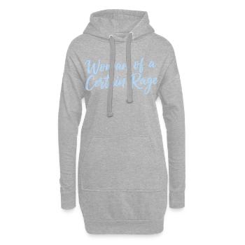 Femme d’une certaine rage Déclaration de design - Sweat-shirt à capuche long Femme - gris chiné - Devant