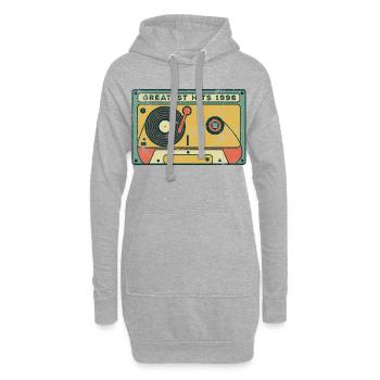 30e anniversaire du millésime 1996 - Sweat-shirt à capuche long Femme - gris chiné - Devant