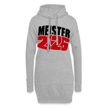 Meister 2026 Meisterschaft - Hoodie-Kleid - Grau meliert - Vorne