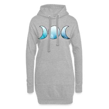 Mondkind Frohe Ostara Heiden - Hoodie-Kleid - Grau meliert - Vorne