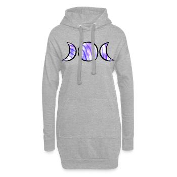 Mondkind frohe Ostern - Hoodie-Kleid - Grau meliert - Vorne