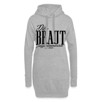 Braut - Junggesellinnenabschied 2026 JGA Damen - Hoodie-Kleid - Grau meliert - Vorne