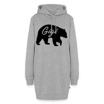 Cadeau de la chemise mignonne de grand-mère Gigi Bear - Sweat-shirt à capuche long Femme - gris chiné - Devant