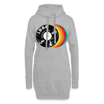 Greatest Hits 1966 - Hoodie-Kleid - Grau meliert - Vorne