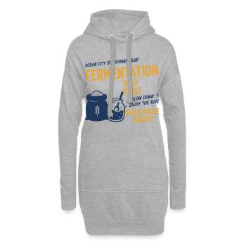 Sourdough Bread Baking Baker Sourdough Starter Jar - Hoodie-Kleid - Grau meliert - Vorne