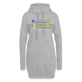 Kleiner Tsourekaki, griechischer Osterpascha - Hoodie-Kleid - Grau meliert - Vorne