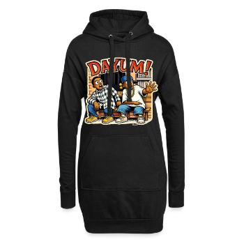 Dayum Urban Duo Gott sei Dank ist Freitag - Hoodie-Kleid - Schwarz - Vorne