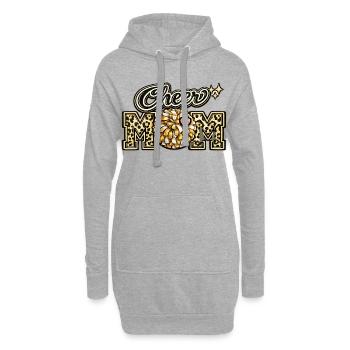 Cheer Mom Leopard Shirt – Muttertagsgeschenk - Hoodie-Kleid - Grau meliert - Vorne