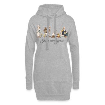 Mama Goose Mom Shirt – lustiges Muttertagsgeschenk - Hoodie-Kleid - Grau meliert - Vorne