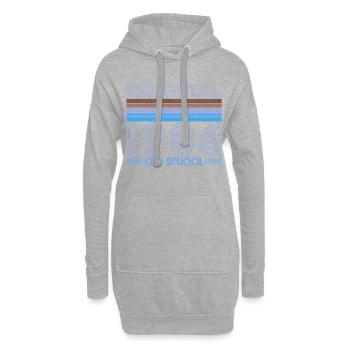 40e anniversaire original de l’old school de 1986 - Sweat-shirt à capuche long Femme - gris chiné - Devant
