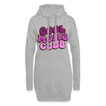 Club des mamans cool - Cadeau de maman pour la fête des mères - Sweat-shirt à capuche long Femme - gris chiné - Devant