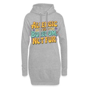 Vet Tech Allergic To Boredom Not For Pet Care Tech - Hoodie Dress - heather grey - Front