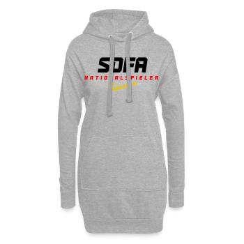 Sofa Nationalspieler - Hoodie-Kleid - Grau meliert - Vorne