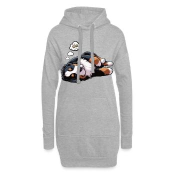 Berner Sennenhund Sennenhunde Sennen Besitzer - Hoodie-Kleid - Grau meliert - Vorne