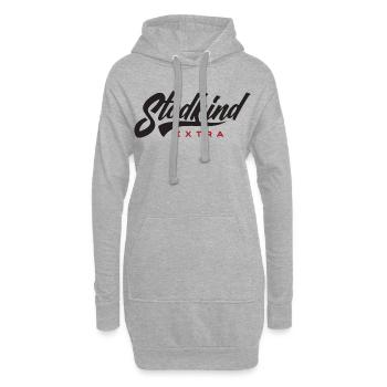 Stodkind Extra Noir - Sweat-shirt à capuche long Femme - gris chiné - Devant