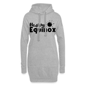 Joyeux équinoxe Bénédictions d’Ostara - Sweat-shirt à capuche long Femme - gris chiné - Devant