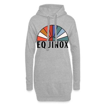 Équinoxe Joyeuses Pâques Ostara Pagan - Sweat-shirt à capuche long Femme - gris chiné - Devant
