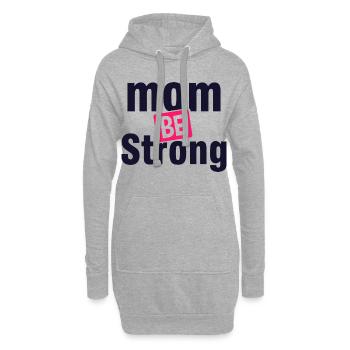 Chemise Forte de Motivation de Maman - Sweat-shirt à capuche long Femme - gris chiné - Devant