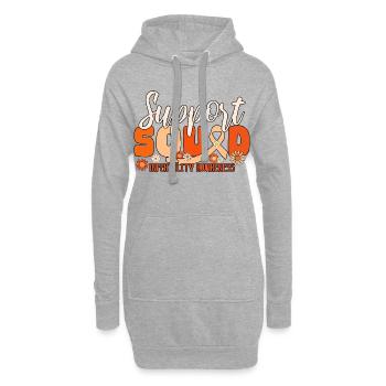 Soutenez l’équipe de sensibilisation à l’infertilité du Mois de la FIV - Sweat-shirt à capuche long Femme - gris chiné - Devant