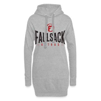 Faulsack BLACK - Hoodie-Kleid - Grau meliert - Vorne