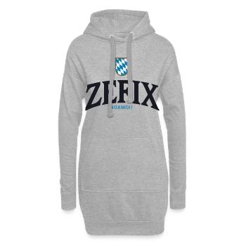 ZEFIX Bavarian Crest - Hoodie-Kleid - Grau meliert - Vorne