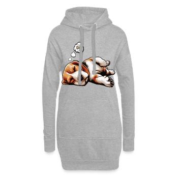 Beagle Propriétaire de Beagle Propriétaire de Beagle chien beagle - Sweat-shirt à capuche long Femme - gris chiné - Devant