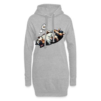 Australian Shepherd Aussie Aussiebesitzer Aussies - Hoodie-Kleid - Grau meliert - Vorne