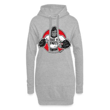 Gorilla Tee : Ne faites pas confiance aux pets - Sweat-shirt à capuche long Femme - gris chiné - Devant