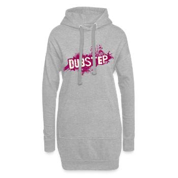 Dubstep graffiti grunge - Hoodie Dress - heather grey - Front