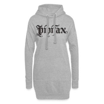 Bêtise - Sweat-shirt à capuche long Femme - gris chiné - Devant