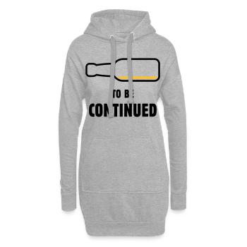 À suivre (Bière / Bière (POS 2C)) - Sweat-shirt à capuche long Femme - gris chiné - Devant