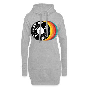 30e anniversaire du millésime 1996 - Sweat-shirt à capuche long Femme - gris chiné - Devant