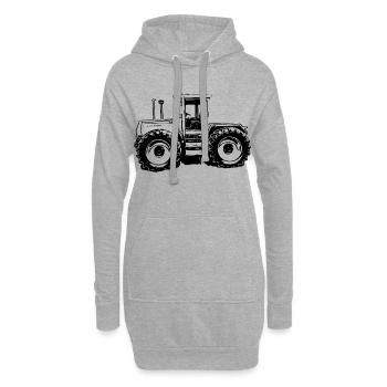 Machine d’énergie rurale - Sweat-shirt à capuche long Femme - gris chiné - Devant