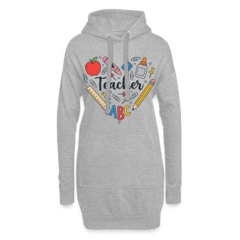 Professor – Professor - Hoodie-Kleid - Grau meliert - Vorne