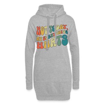 Nicht heute. Mein Alles tut weh. Fibromyalgie. - Hoodie-Kleid - Grau meliert - Vorne