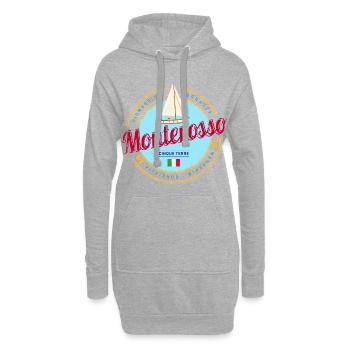 Monterosso Cinque Terre La Spezia Italien Souvenir - Hoodie-Kleid - Grau meliert - Vorne