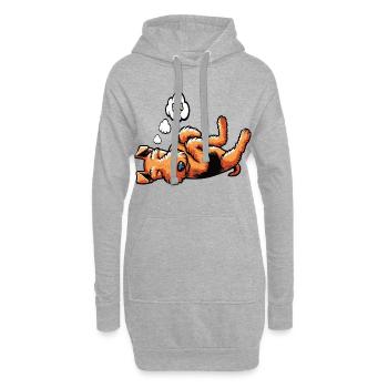 Airedale Terrier Airedales Airedaleliebhaber - Hoodie-Kleid - Grau meliert - Vorne