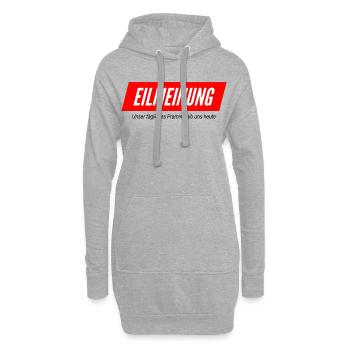 Eilmeinung - Hoodie-Kleid - Grau meliert - Vorne