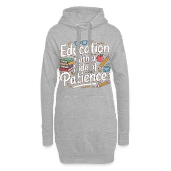 Formation des enseignants avec carrière d’enseignant - Sweat-shirt à capuche long Femme - gris chiné - Devant