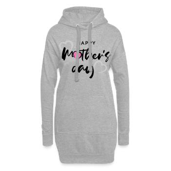 Bonne chemise de la fête des mères - Sweat-shirt à capuche long Femme - gris chiné - Devant
