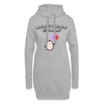 Birthday Crew - Hoodie-Kleid - Grau meliert - Vorne